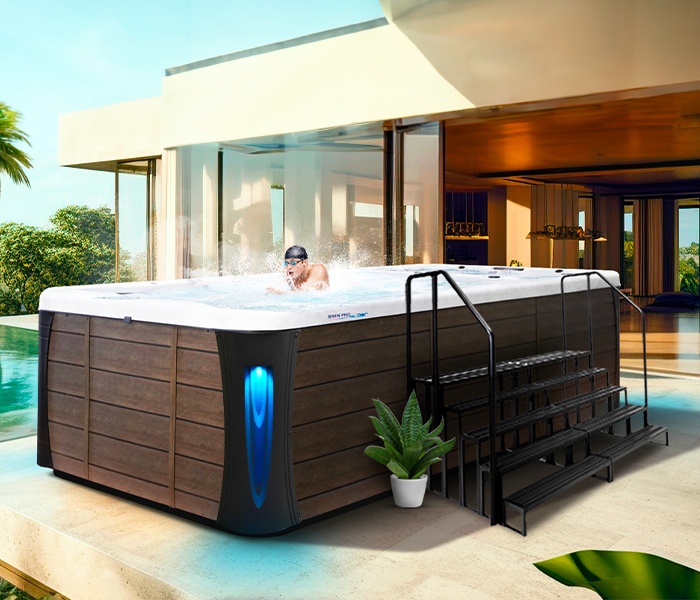 Calspas hot tub being used in a family setting - West PalmBeach