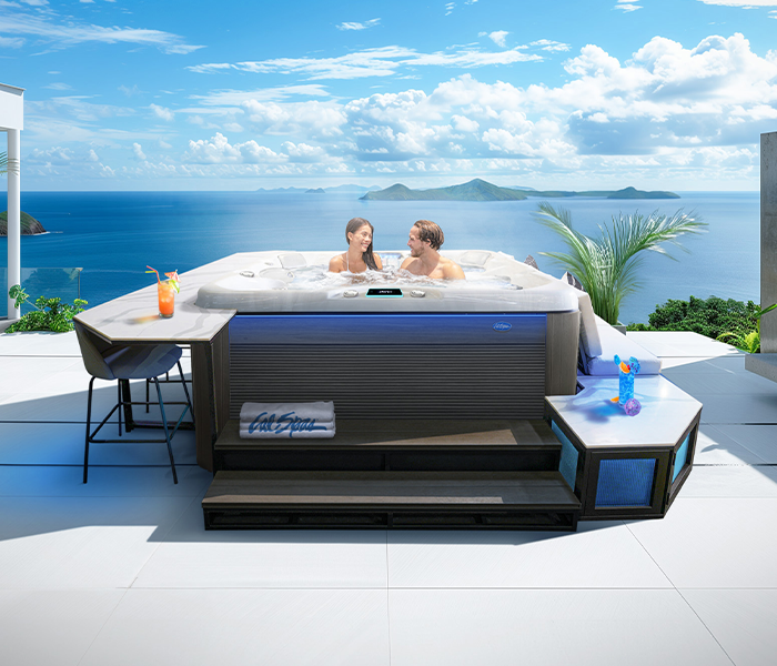 Calspas hot tub being used in a family setting - West PalmBeach